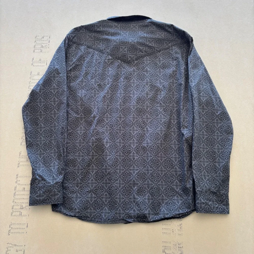 Vintage‎ 90s Moonshine Spirit Brad Paisley Western Pearl Snap Shirt
